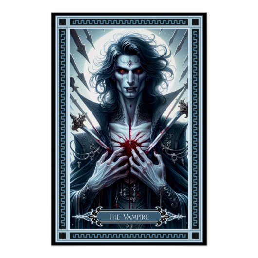 De Vampire Tarot Kaart Perfect Poster (Voorkant)