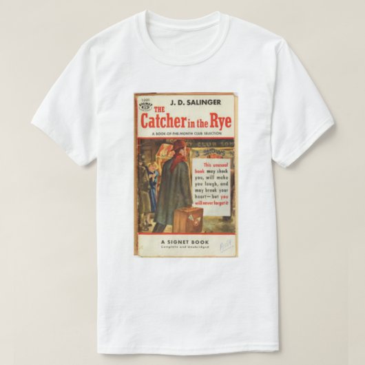 De vanger in het Hoesje van het Rye Book T-shirt (Design voorkant)
