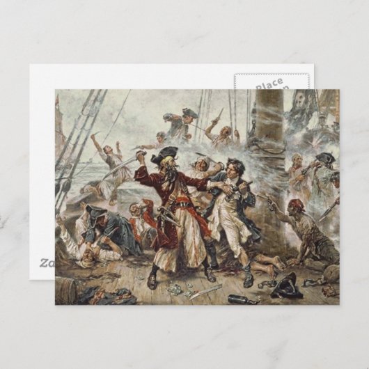 De vangst van Blackbeard Briefkaart (Voorkant / Achterkant)