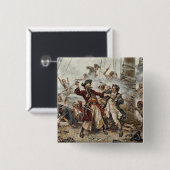 De vangst van Blackbeard Vierkante Button 5,1 Cm (Voorkant /achterkant)