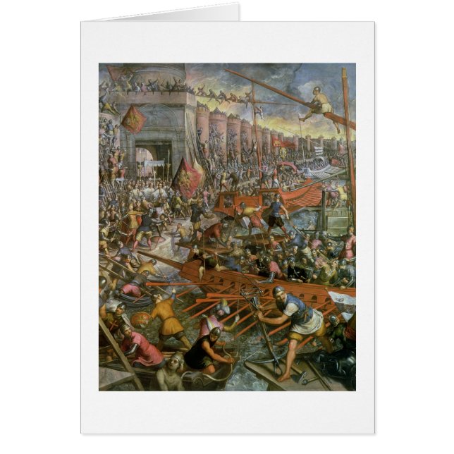 De vangst van Constantinopel in 1204 (olie op het  (Voorkant)