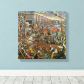De vangst van Constantinopel in 1204 (olie op het Canvas Afdruk (Insitu (Houten vloer))