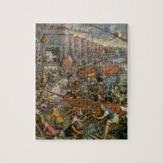 De vangst van Constantinopel in 1204 (olie op het Legpuzzel (Verticaal)