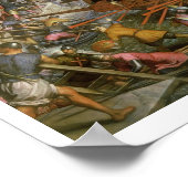 De vangst van Constantinopel in 1204 (olie op het  Poster (Hoek)