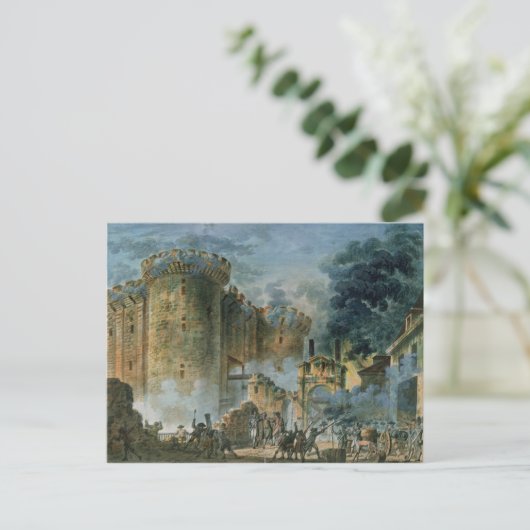 De vangst van de Bastille, 14 juli 1789 Briefkaart (Staand voorkant)