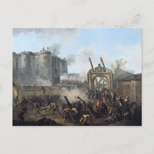 De vangst van de Bastille, 14 juli 1789 Briefkaart (Voorkant)