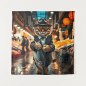De vangst van de kattenvader wandkleed (Voorkant)