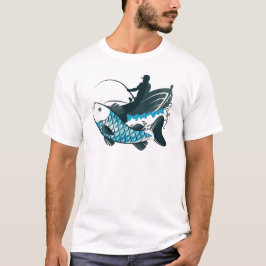 De vangst van de visser - De vreugde van het visse T-shirt