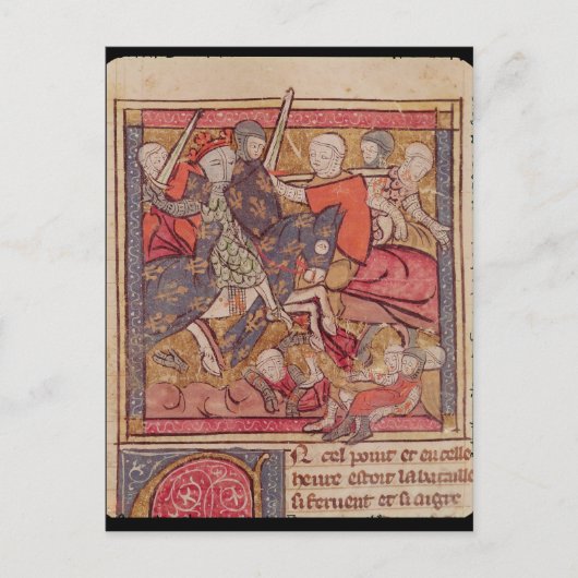 De vangst van Ferdinand van Portugal graaf Briefkaart (Voorkant)