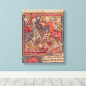 De vangst van Ferdinand van Portugal graaf Canvas Afdruk (Insitu (Houten vloer))