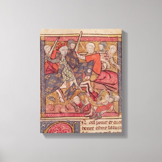 De vangst van Ferdinand van Portugal graaf Canvas Afdruk (Voorkant)