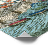 De vangst van Havana door de Engelsen in 1762 Poster (Hoek)