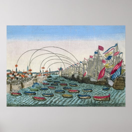 De vangst van Havana door de Engelsen in 1762 Poster (Voorkant)