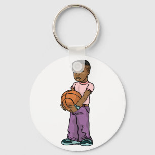 De Vangst van het basketbal Sleutelhanger