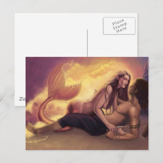 De vangst van Siren Briefkaart (Voorkant / Achterkant)