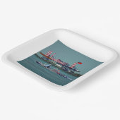 De vangst van vandaag papieren bordje (Gebogen)