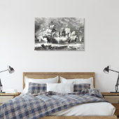 De Vanguard onder Sir William Winter Canvas Afdruk (Insitu (Slaapkamer))