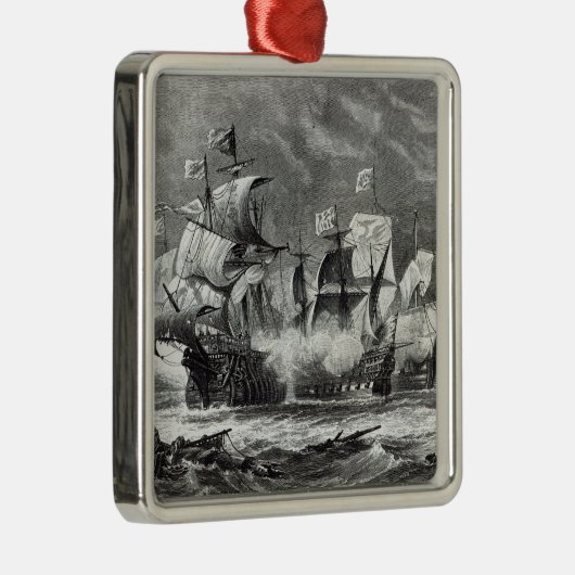 De Vanguard onder Sir William Winter Metalen Ornament (Rechts)