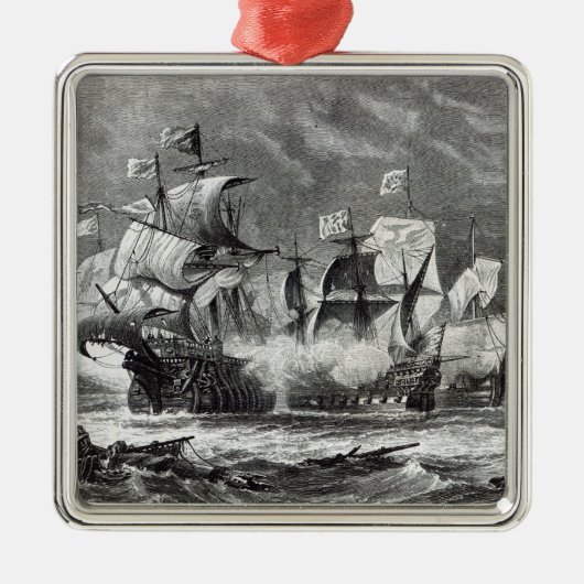 De Vanguard onder Sir William Winter Metalen Ornament (Voorkant)