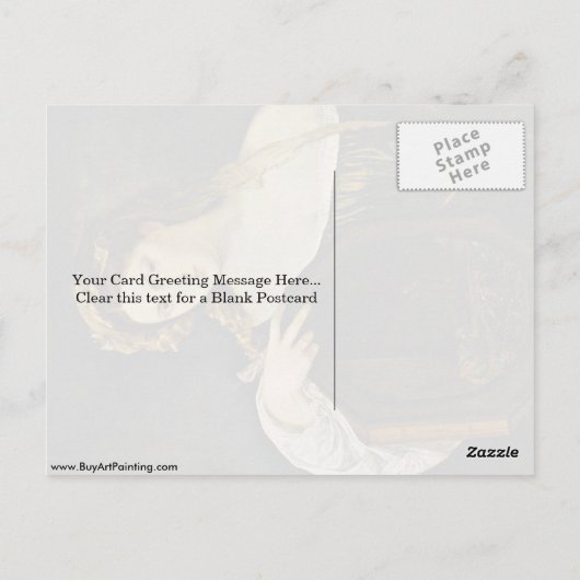 De Vanity of Aardthly Duithalen (Vanitas) van Titi Briefkaart (Achterkant)