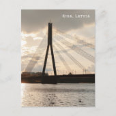 De Vanšu-brug, Riga, Letland Briefkaart (Voorkant)