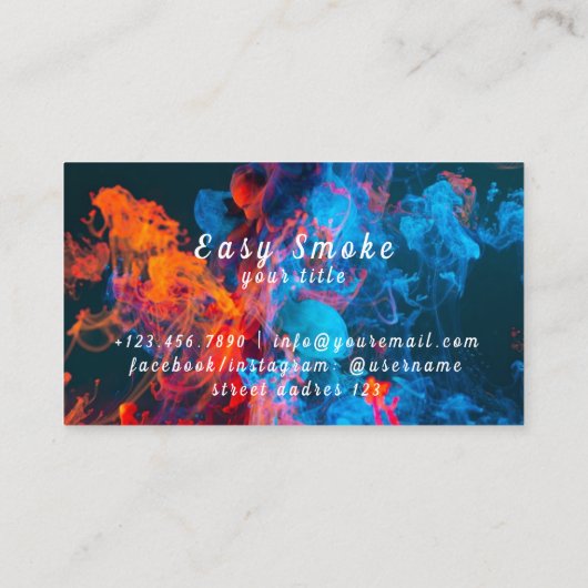 De Vape Shop Visitekaartjes (Achterkant)
