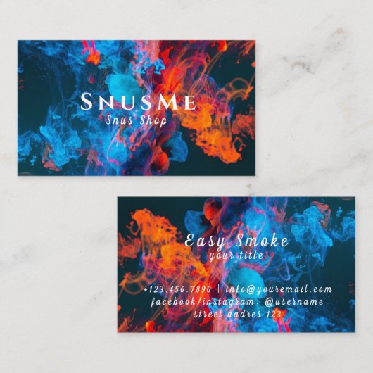 De Vape Shop Visitekaartjes (Voorkant / Achterkant)