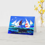 De varende Kaart van Vaderdag van Boten (Gele Bloem)