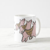 De varkens zijn opgeruimd klaar om de mok van kant (Voorkant rechts)