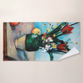 De Vase van Tulpen, Paul Cezanne Badhanddoek (Badhanddoek)