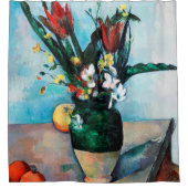 De Vase van Tulpen, Paul Cezanne Douchegordijn (Voorkant)