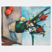 De Vase van Tulpen, Paul Cezanne Fleece Deken (Voorkant (Horizontaal))