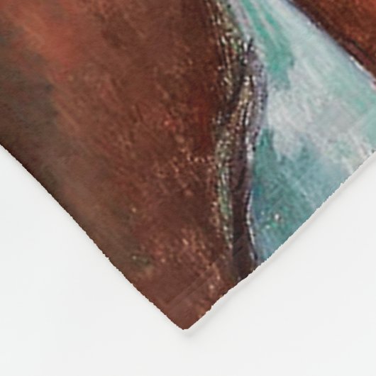 De Vase van Tulpen, Paul Cezanne Fleece Deken (Hoek)