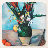 De Vase van Tulpen, Paul Cezanne Kartonnen Onderzetters (Voorkant)