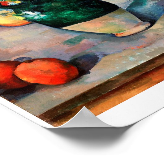 De Vase van Tulpen, Paul Cezanne Poster (Hoek)
