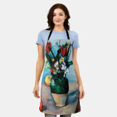 De Vase van Tulpen, Paul Cezanne Schort (Gedragen)