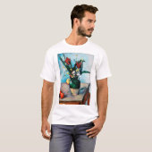 De Vase van Tulpen, Paul Cezanne T-shirt (Voorkant volledig)
