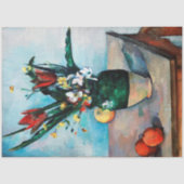 De Vase van Tulpen, Paul Cezanne Tissuepapier (Voorkant)
