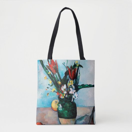 De Vase van Tulpen, Paul Cezanne Tote Bag (Voorkant)
