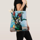 De Vase van Tulpen, Paul Cezanne Tote Bag (Dichtbij)