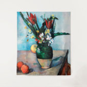 De Vase van Tulpen, Paul Cezanne Wandkleed (Voorkant)