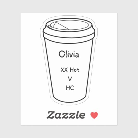De vaste gasten van Amanda Lexie Olivia Coffee Sti Sticker (Vel)