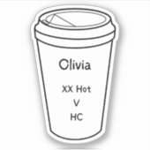 De vaste gasten van Amanda Lexie Olivia Coffee Sti Sticker (Voorkant)