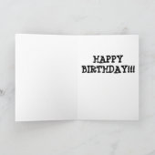 DE "VASTGELOPEN" KAART VAN DE VERJAARDAG (Binnen)