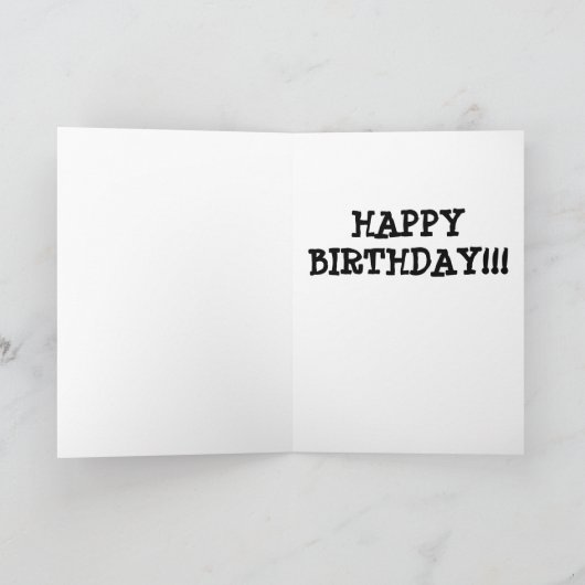 DE "VASTGELOPEN" KAART VAN DE VERJAARDAG (Binnen)