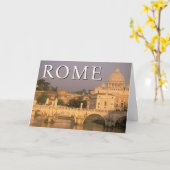 De Vatikaanstad | Italië, Rome | Gelukkige verjaar Kaart (Gele Bloem)