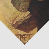 “De vechtpartij in de hut” door NC Wyeth Tissuepapier (Detail)