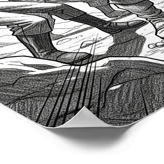 De vechtster poster (Hoek)