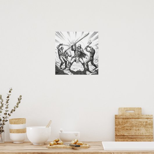 De vechtster poster (Keuken)