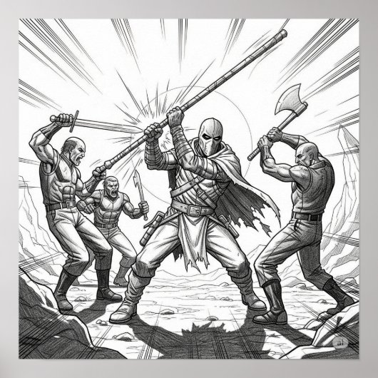 De vechtster poster (Voorkant)